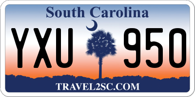 SC license plate YXU950