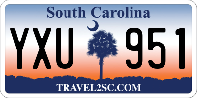 SC license plate YXU951