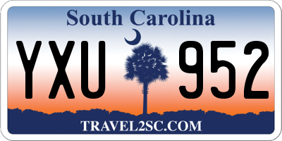 SC license plate YXU952