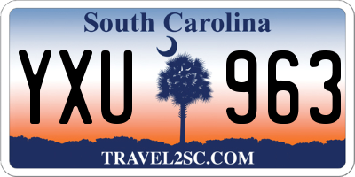SC license plate YXU963