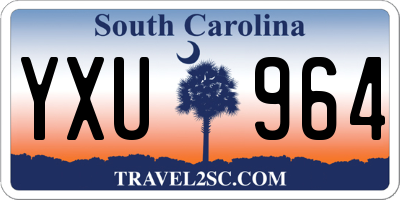 SC license plate YXU964
