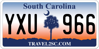 SC license plate YXU966