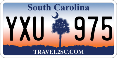 SC license plate YXU975