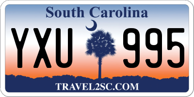SC license plate YXU995