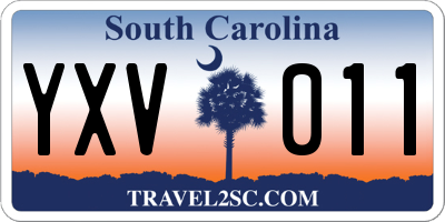 SC license plate YXV011