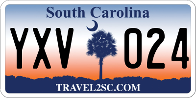 SC license plate YXV024