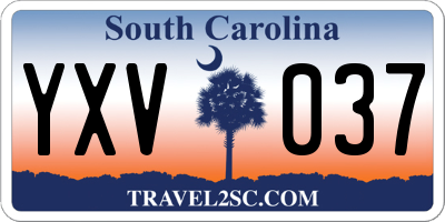 SC license plate YXV037