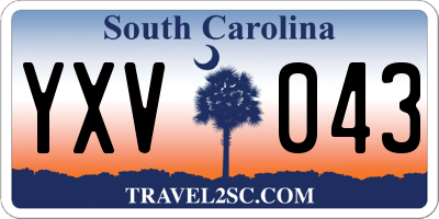 SC license plate YXV043
