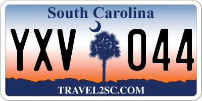 SC license plate YXV044