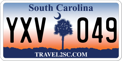 SC license plate YXV049