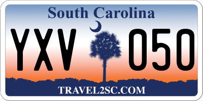 SC license plate YXV050