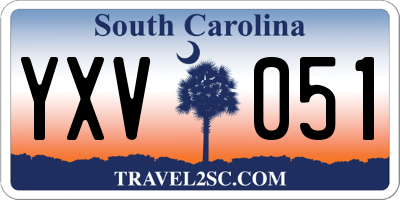 SC license plate YXV051
