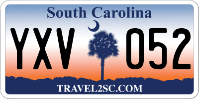SC license plate YXV052