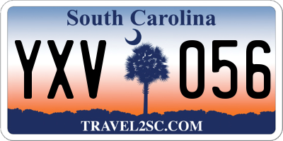 SC license plate YXV056