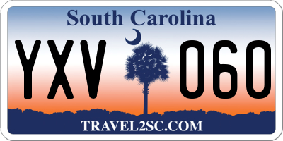 SC license plate YXV060
