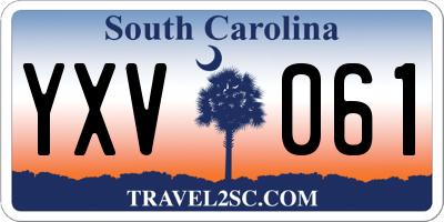 SC license plate YXV061