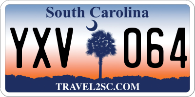 SC license plate YXV064