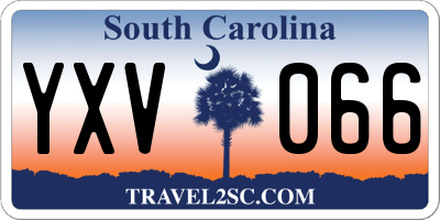 SC license plate YXV066