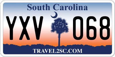 SC license plate YXV068