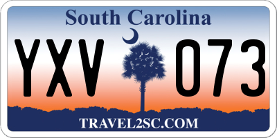 SC license plate YXV073
