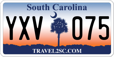 SC license plate YXV075