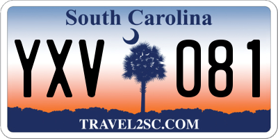 SC license plate YXV081