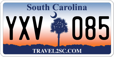 SC license plate YXV085
