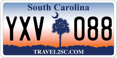 SC license plate YXV088