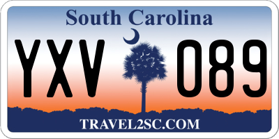 SC license plate YXV089