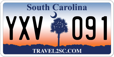 SC license plate YXV091
