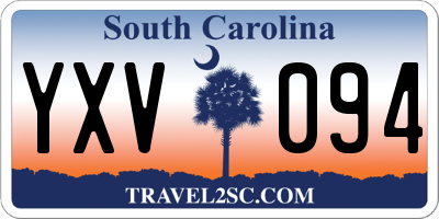 SC license plate YXV094