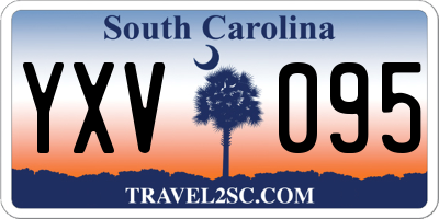 SC license plate YXV095