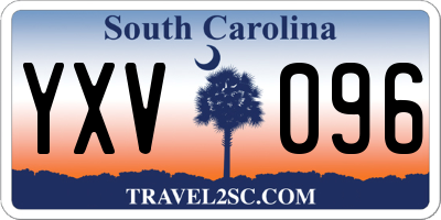SC license plate YXV096