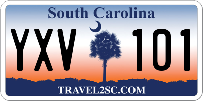 SC license plate YXV101