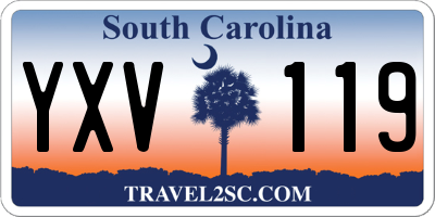 SC license plate YXV119