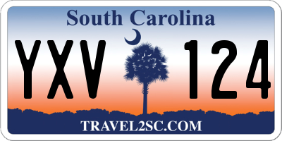 SC license plate YXV124