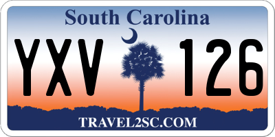 SC license plate YXV126