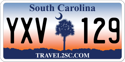 SC license plate YXV129