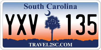 SC license plate YXV135