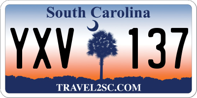 SC license plate YXV137