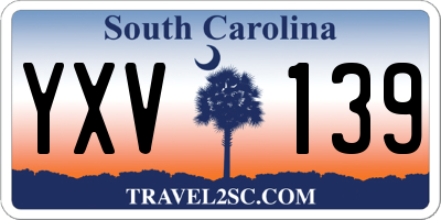 SC license plate YXV139