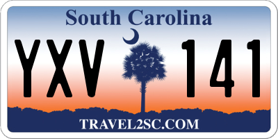 SC license plate YXV141