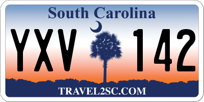 SC license plate YXV142