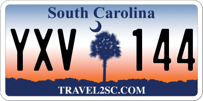 SC license plate YXV144