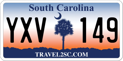 SC license plate YXV149