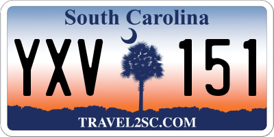 SC license plate YXV151