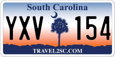 SC license plate YXV154