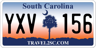 SC license plate YXV156