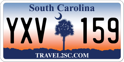 SC license plate YXV159
