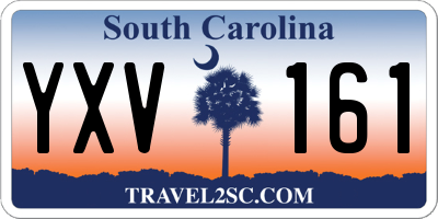 SC license plate YXV161